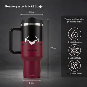 Termohrnček s rukoväťou červený Diablo Bloody Mary