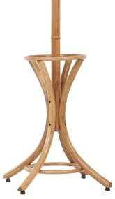 Drevený stojanový vešiak, tmavý dub, 52 x 186 cm