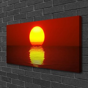 Obraz na plátne Západ slnka krajina 140x70 cm
