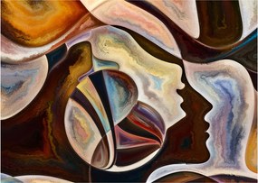 Obraz - Abstrakcia hláv (70x50 cm)