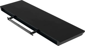 Nástenná polica 80 cm čierna P-025 BK