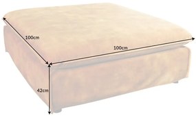 Taburetka Heaven 100cm horčicovo žltý zamat