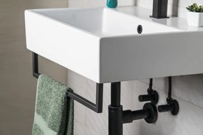 Sapho Sapho, HANG držiak uterákov pod umývadlo 560x98mm, čierna matná, HG560