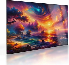 Sklenený obraz - Magický svet (70x50 cm)