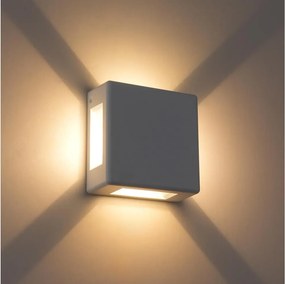 BRILAGI - LED Vonkajšie nástenné svietidlo QUADRAY LED/6W/230V biele IP54