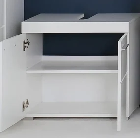 Kúpeľňová skrinka pod umývadlo Amanda 301, lesklá biela