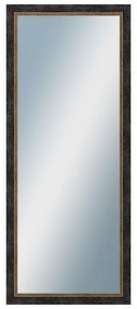 DANTIK - Zrkadlo v rámu, rozmer s rámom 50x120 cm z lišty CARRARA hnedočierna (2948)