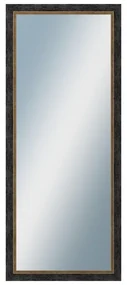 DANTIK - Zrkadlo v rámu, rozmer s rámom 50x120 cm z lišty CARRARA hnedočierna (2948)