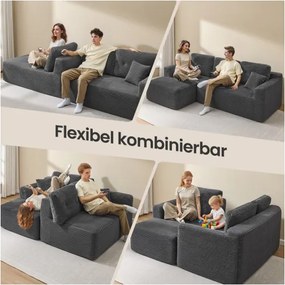 Modulárna rohová sedačka LCS183GN01 sivá