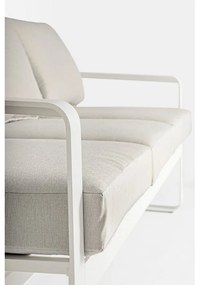 Biela hliníková záhradná pohovka Merrigan – Bizzotto