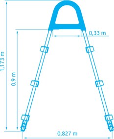 Marimex | Schody k bazénom - výška steny do 0,91m | 10950014