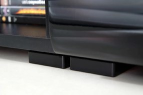 Obývacia stena s osvetlením Blade 4 - čierna / sahara lesk