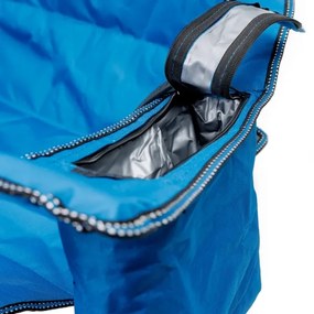 Skladací kempingový stôl + 2x stolička modrá