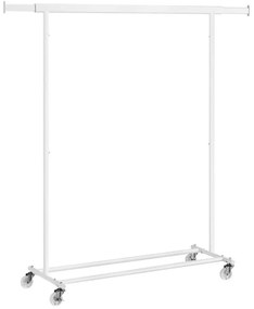 Mobilný stojanový vešiak LINEA biely