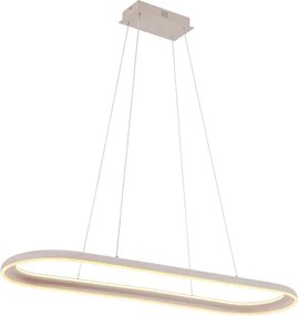 LED luster na lanku CASHMERE LED/80W/230V 30x100 cm béžový