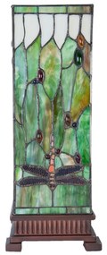 Lampa Tiffany stolová 18*45 MULTICOLOUR GREEN PRISM