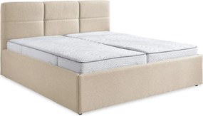 Posteľ Domango 180x200 cm, béžová látka