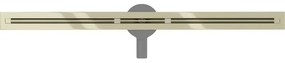 Mexen Flat Super Slim, super tenký odtokový žľab s 360° rotačným sifónom 100 cm, zlatá lesklá, 1551100