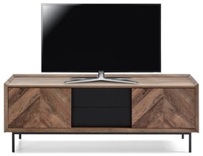 TV stolík v dubovo-čiernom dekore Marckeric Utah