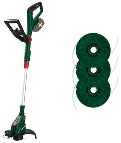 Parkside®  Aku strunová kosačka Prta 20-Li C3 – bez akumulátora + Náhradné cievky so strunou PRT 550, Prta 20-Li, 3 kusy  (800009455)