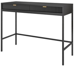 Toaletný stolík Nova 104 cm čierny/čierny rám
