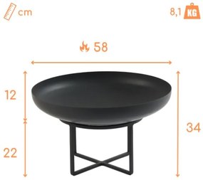 prenosné ohnisko na terasu Maui