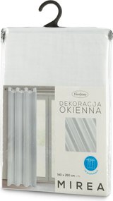 ZÁCLONA NA KRÚŽKOCH MIREA 140X260 CM BIELA