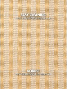 Okrovožltý/krémovobiely vnútorný a vonkajší koberec 160x230 cm Haringey Linley – Ted Baker