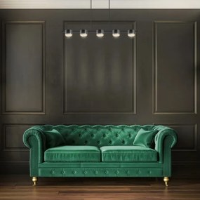 LED Luster na lanku MIRELLA 5xGX53/6W/230V čierna