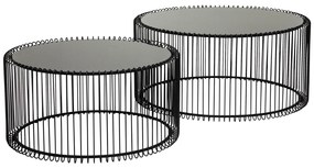 Wire set konferenčných stolíkov čierna