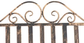 Kovové hojdacie kreslo Smile - Bronzová