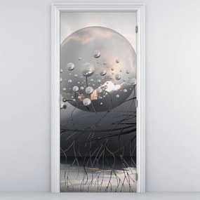 Fototapeta na dvere - Abstraktné gule (95x205cm)