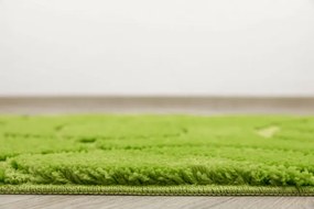 Kúpeľňový koberček Kobe Light Green svetlozelený, línie
