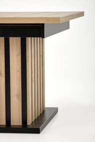 Jídelní rozkládací stůl Lamello 130/180 cm dub artisan/černý