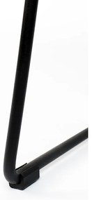 Čierna barová stolička z teakového dreva (výška sedadla 76 cm) Tangle – White Label