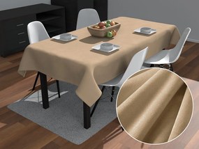 Biante Veľký zamatový obdĺžnikový obrus Velvet Premium SVP-006 Pieskovo béžový 180x260 cm