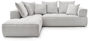 Svetlosivá ženilková rohová pohovka (ľavý roh/do L) Whesley – Bobochic Paris