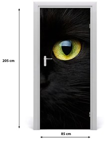 Samolepiace fototapety na dvere oči mačky 85x205 cm
