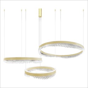 Závesné LED svietidlo Preciosa, 3x LED 158w, 4000k, g