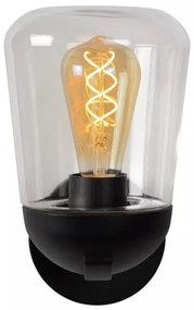 Lucide 27837/01/30 - Vonkajšia nástenná lampa TULSA 1xE27/40W/230V IP44 čierna