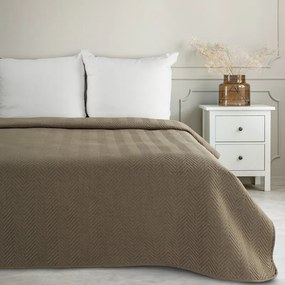 Dekorstudio Prehoz na posteľ LEN3 tmavobéžový Rozmer prehozu (šírka x dĺžka): 170x210cm