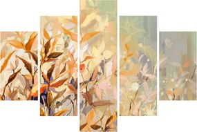 Obraz - Maľované rastliny (150x105 cm)