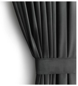Sivý zamatový dimout záves 140x270 cm – Restilo