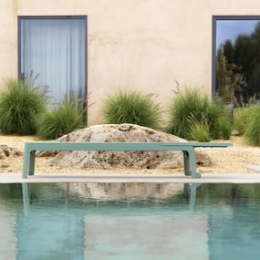 PLANO záhradné lehátko biacno/bianco