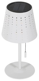 Sada 2 stolových lamp bielych vrátane LED 3-stupňového stmievača nabíjateľných a slnečných - Ferre