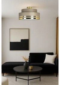 Stropné svietidlo TAMI 1xE27/60W/230V pr. 40 cm hnedá/zlatá