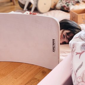 Drevená balančná doska kinderboard biela