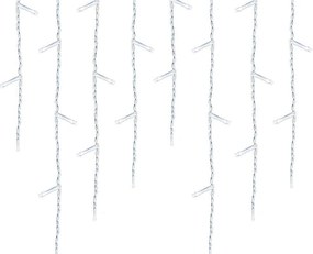 LED svetelná reťaz cencúle v 2 veľkostiach, studená biela- 230 LED