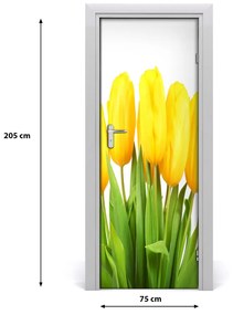 Fototapeta samolepiace žlté tulipány 75x205 cm