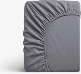 Goldea jersey elastická plachta - tmavo sivá 90 x 200 cm